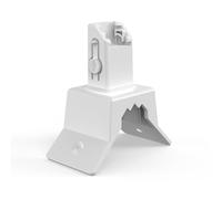 OkeMeeo Soporte de esquina para eufy Solocam S340, soporte de pared exterior para eufy Solocam S340 (blanco, 1 unidad)