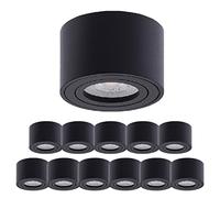 Oktaplex 12 Focos Empotrables Lile Negro - Incl. Módulo LED 4,8W 230V 2700K Blanco Cálido 80x50mm - Foco LED Interior Aluminio Orientable