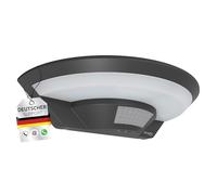 Oktaplex Ambo - Lámpara de exterior con detector de movimiento (10 W, 800 | 3000K Warmweiß, Außenleuchte mit Sensor, Anthrazit LED Wandbeleuchtung