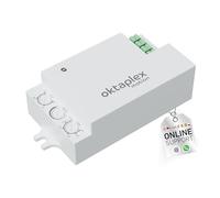 Oktaplex Amy HF Detector de Movimiento Empotrable de 360 Grados Detector de Presencia HF Empotrable 24 GHz Detector de Movimiento Interior 230 V Blanco