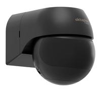 Oktaplex Anja: Detector de movimiento infrarrojo, color antracita con visera negra, para uso en interiores y exteriores, con protección IP44