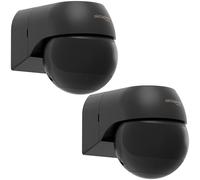 Oktaplex Anja - Detector de movimiento infrarrojo exterior (2 unidades) | PIR de 180° con alcance de 12m e índice IP44, orientable con sensor crepuscular para montaje en saliente