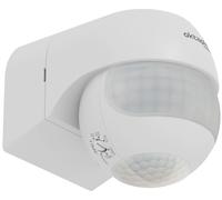 Oktaplex Anja: Detector de movimiento para exteriores, grado de protección IP44, alcance de 12 metros, sensor PIR, color blanco