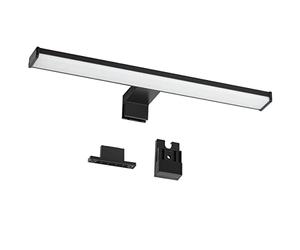 Oktaplex Bali lámpara LED de espejo negra 40 cm IP44 3 en 1 | 8 W blanco cálido 3000 K, 570 lm, aplique luminoso para baño