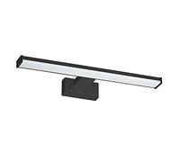 Oktaplex Bali lámpara LED de espejo negra 40 cm IP44 de pared | 8 W blanco cálido 3000 K, 570 lm, aplique luminoso
