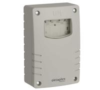 Oktaplex Bela interruptor crepuscular exterior IP65 con temporizador de | Sensor de fotocélula IP65, temporizador de apagado, retardo de conmutación, resistente a la intemperie