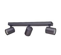 Oktaplex Bora foco de techo 3 flame GU10 LED spot bar 45 cm 230 V spot luz foco orientable lámpara de techo negro