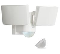 Oktaplex Cali Dos: Focos LED con sensor de movimiento, luz blanca cálida, para exteriores, color blanco