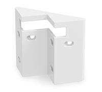 Oktaplex Eva - Soporte de pared para esquina, color blanco | Soporte de esquina para detector de movimiento Oktaplex EVA