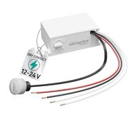 Oktaplex Jasy - Interruptor crepuscular (12 V-24 V, sin potencial), color | Mini sensor de luz IP65 exterior, contacto libre de potencial para AC/DC, 5-50 lux, tiras LED, autocaravanas, 12-24 V