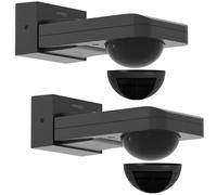 Oktaplex - Juego de 2 detectores de movimiento para exteriores (360 grados, IP65, orientables, 9 m, alcance de 230 V, para techo y pared)