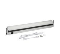 Oktaplex lighting Rota - Lámpara LED para debajo de muebles, 90 cm iluminación de cocina, 15 W 1200 lúmenes con interruptor, aluminio luz blanca neutra 4000 K
