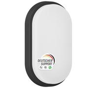 Oktaplex Luz Para Sótano - Trastero 3000K 10W 800lm IP54 Antracita Lámpara de Pared para Balcón o Terraza - Lampara LED Techo Ovalado