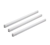 Oktaplex Riga Conjunto de 3 luces LED para montaje bajo gabinete de cocina 84 cm luz neutral blanca 4000K iluminación de bajo gabinete 230V con interruptor iluminación de cocina 370 lúmenes 12,7 W