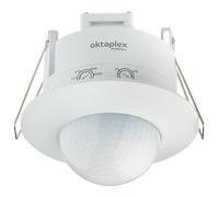 Oktaplex Sam Detector de Presencia empotrable Detector de Movimiento infrarrojo 360° 230V empotrable Interior Blanco