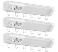 Oktaplex set de 3 luces LED Talin bajo armario cocina con zócalo 230V 50cm iluminación bajo armario con interruptor blanco cálido 3000 Kelvin 1085 lumen 9,7W blanco