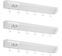 Oktaplex set de 3 Talin lámpara bajo armario con casquillo 76cm cocina LED lámpara bajo armario 14,8W 230 V blanco cálido 3000K 1635lm con interruptor blanco