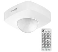 Detector de movimiento de techo Oktaplex, alcance de 360°, grado de protección IP65, para montaje en superficie, apto para uso en interiores y exteriores, 230V, color antracita