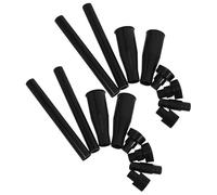 OKUMEYR 16 boquillas para surtidor de fuente de agua, accesorios para bombas de estanque, plástico negro, para fuentes de exteriores y jardines, instalación fácil
