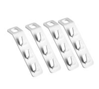 OKUMEYR 4piezas Gancho Conector para Perchas Blanco Multiusos para Armario Organizador Colgante Ahorrador de Espacio para Ropa y Bolsos Guardarropa Hogar