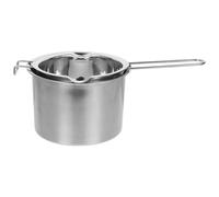 OKUMEYR Juego de Olla para Derretir Cera y Chocolate de Acero Inoxidable 600ml con Baño María de 16cm, Olla Doble con Picos Vertedores para Cocina y Fabricación de Velas