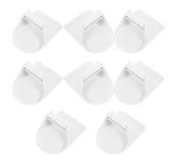 OKUMEYR Soporte Adhesivo para Botellas de Spray 8 Piezas de Abs Blanco para Cocina y Garaje, Organizador Montado en Pared, Optimización de Espacio y Fácil Instalación