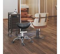 okwish: Silla de montar. Silla de trabajo con asiento tipo sillín, con altura ajustable, giratoria y con 5 ruedas que se deslizan suavemente. Color: