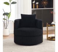 okwish, sofá individual con función de giro de 360°, sillón con reposabrazos, ideal para espacios pequeños, color