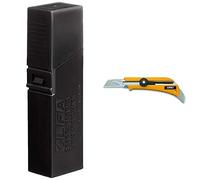 Olfa 115303 Cuchilla Cutter Troceable Excel Black 100X18Mm, Negro, Set De 50 Piezas + 100702 Cúter Con Cuchilla De 18 Mm, Negro, 18Mm Cutter Ol Mit Stahldorn