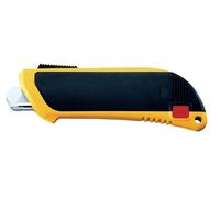 Olfa 330502 Cúter con doble sistema de seguridad con cuchilla, Negro, 17,5mm cutter sk-6