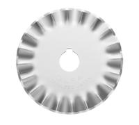 Olfa 9456US Hoja Rotativa Dentada, Plateado, Cuchillas dentadas de 45 mm 1xPIB45