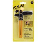 Olfa (CMP-3 - Cortador Circular Giratorio Ajustable de Hoja 18 mm, con Mango de trinquete, Corta círculos Manualidades, Costura, Acolchado, Hoja de Repuesto: RB18-2