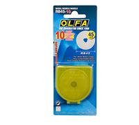 Olfa Hoja giratoria de acero de tungsteno de 45 mm, 10 unidades