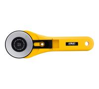 OLFA RTY-3/G - Cúter rotativo con cuchilla circular de 60 mm, amarillo