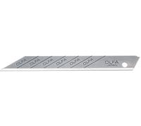 Olfa Cuchillas para cúter SAB – Pack de 10, ángulo de corte 30° (acero, 80 x 9 mm)