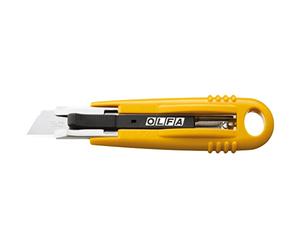 OLFA SK-4/24 - Cutter de seguridad con cuchilla trapezoidal de 17,5 mm en bolsa de plástico