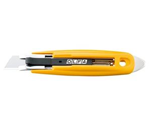 OLFA SK-9/32 - Cutter de seguridad con púa de metal duro y cuchilla trapezoidal de 17,5 mm en bolsa de plástico