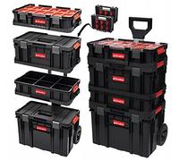 OliveBird - Caja de herramientas de plástico con ruedas y cajones, 6 en 1, talla XL