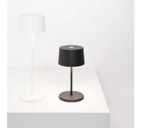Olivia Pro mini lámpara de mesa LED recargable y regulable de color naranja