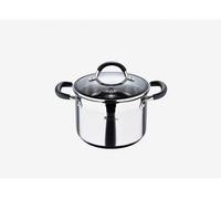 Masterpro Collection - Olla de cocina Foodies - 4 L - Acero inoxidable con tapa de cristal