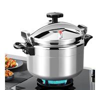 Olla a presión de 3 litros para cocina y catering, ollas a presión de aleación de aluminio con válvula segura, cubierta de bloqueo de pinza de doble cara, olla de conservas para la mayoría de tipos de