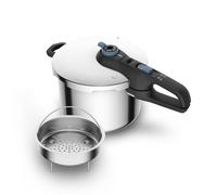 Olla a presión SECURE TRENDY P2584401 8 l, acero inoxidable, Tefal