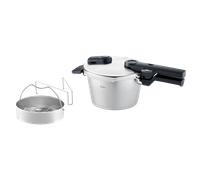 Olla a presión VITAQUICK PREMIUM 4,5 l, con inserto para vapor, acero inoxidable, Fissler