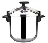 Olla Acero inoxidable 18/10 22cm 10L Olla a presión rápida MAGEFESA STAR RECTA | Adecuado para Todo tipo de cocinas, incluida inducción, 01OPSTACO10, Metálico, Inox Medium