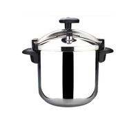 Olla Acero inoxidable 18/10 22cm 8L Olla a Presión MAGEFESA STAR RECTA | Adecuado para Todo tipo de fuegos, incluida inducción, 01OPSTACO08, Negro, Inox