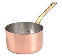 Olla Agnelli ALCU105F14, con revestimiento de cobre galvanizado, un asa, 14 cm