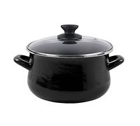 Olla black tapa vidrio 16 cm