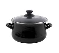 Olla black tapa vidrio 20 cm