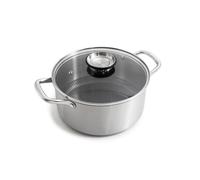 Olla BlackSteel de 24 cm Triplex con Tapa