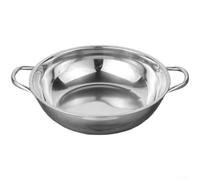 Olla caliente lista para inducción de acero inoxidable de 2 litros para fondue y guisos con mango Cool Touch UK (30 cm)
